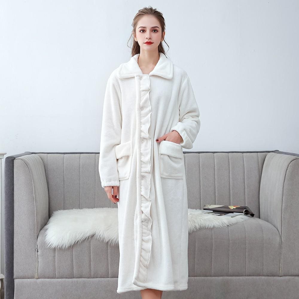 Robe de Chambre Longue Boutonnée - Image 3