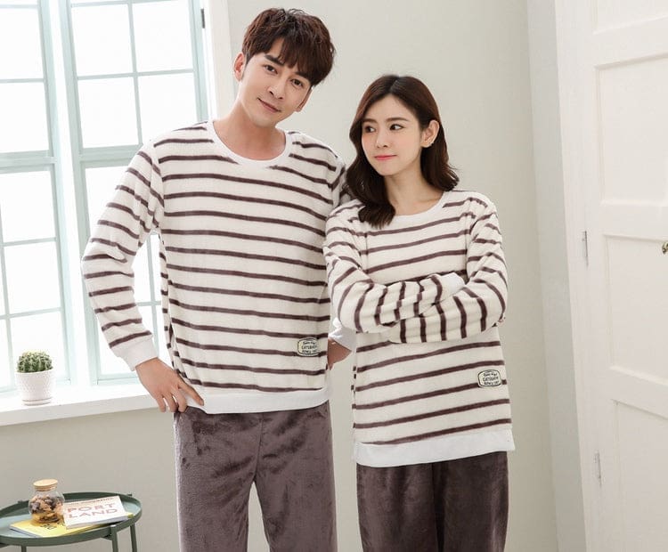 Pyjama Flanelle Rayé Homme - Image 5