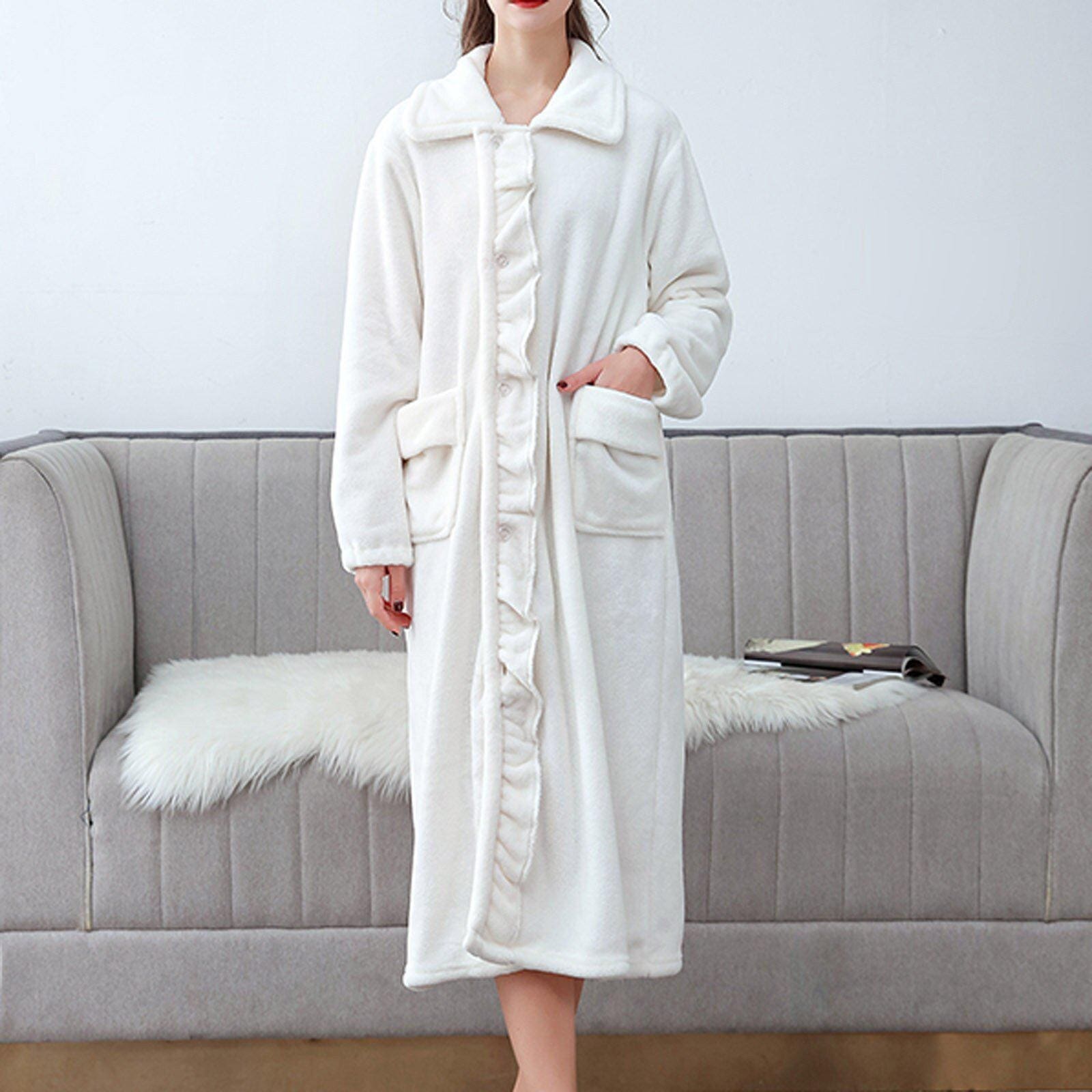Robe de Chambre Longue Boutonnée - Image 4