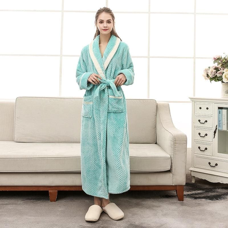 Peignoir Long Femme Polaire