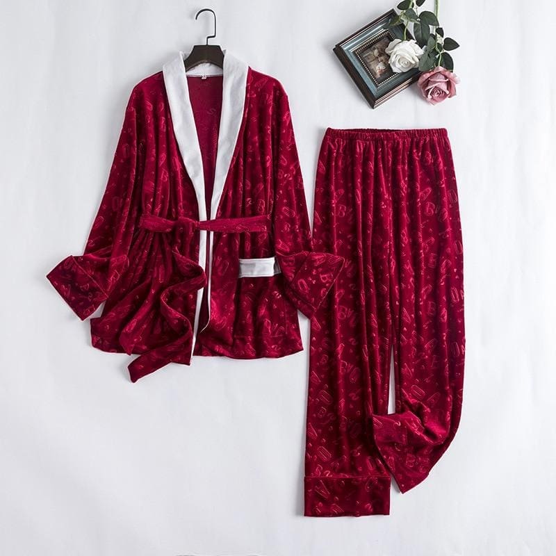 Pyjama Femme Velours Noël - Image 3