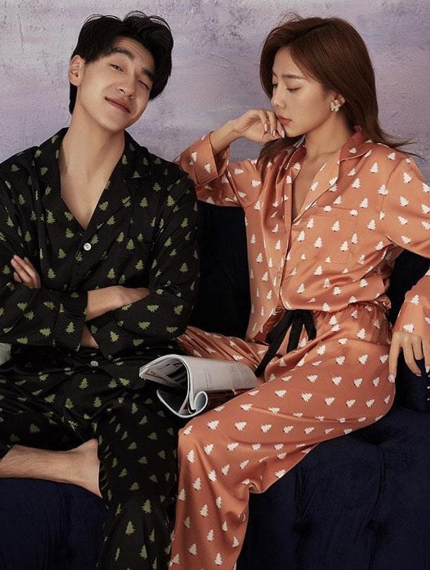 Pyjama Satin Femme Sapin - Image 5