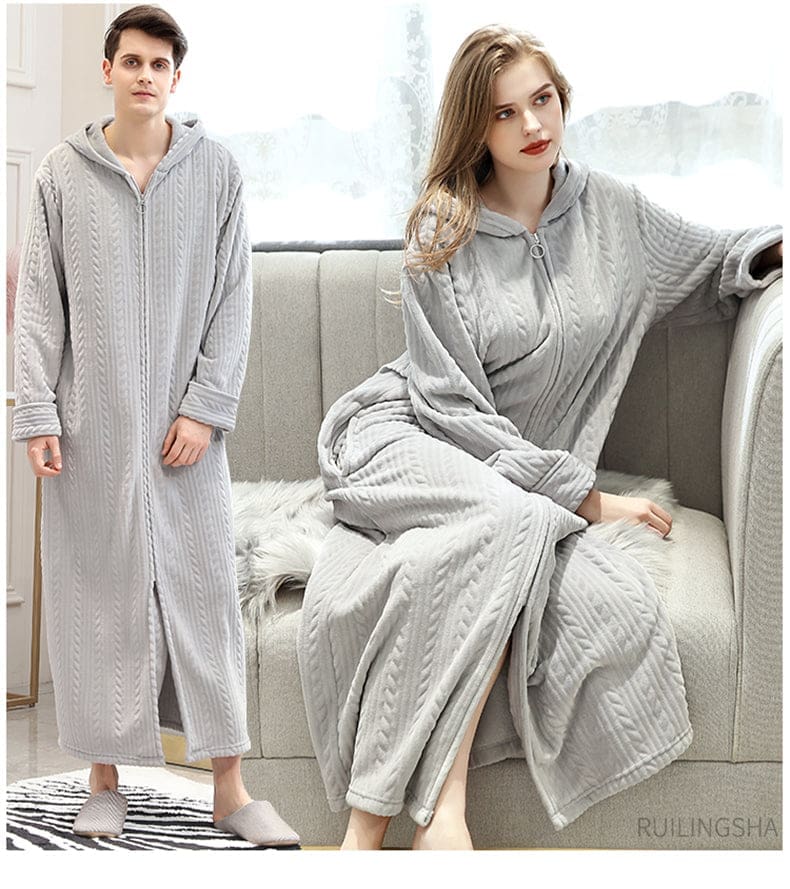 Robe de Chambre Zippée Femme - Image 3