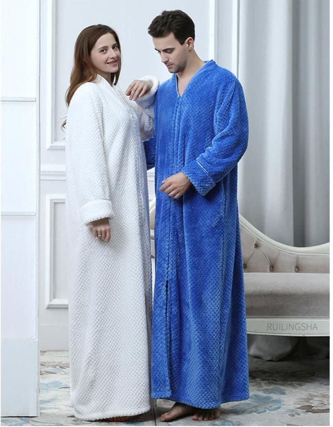 Robe de Chambre Blanche Longue - Image 5