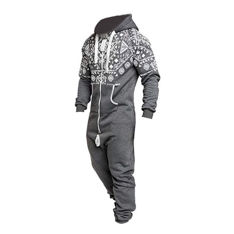 Combinaison Polaire Homme Gris - Image 5