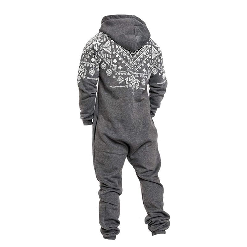 Combinaison Polaire Homme Gris - Image 4