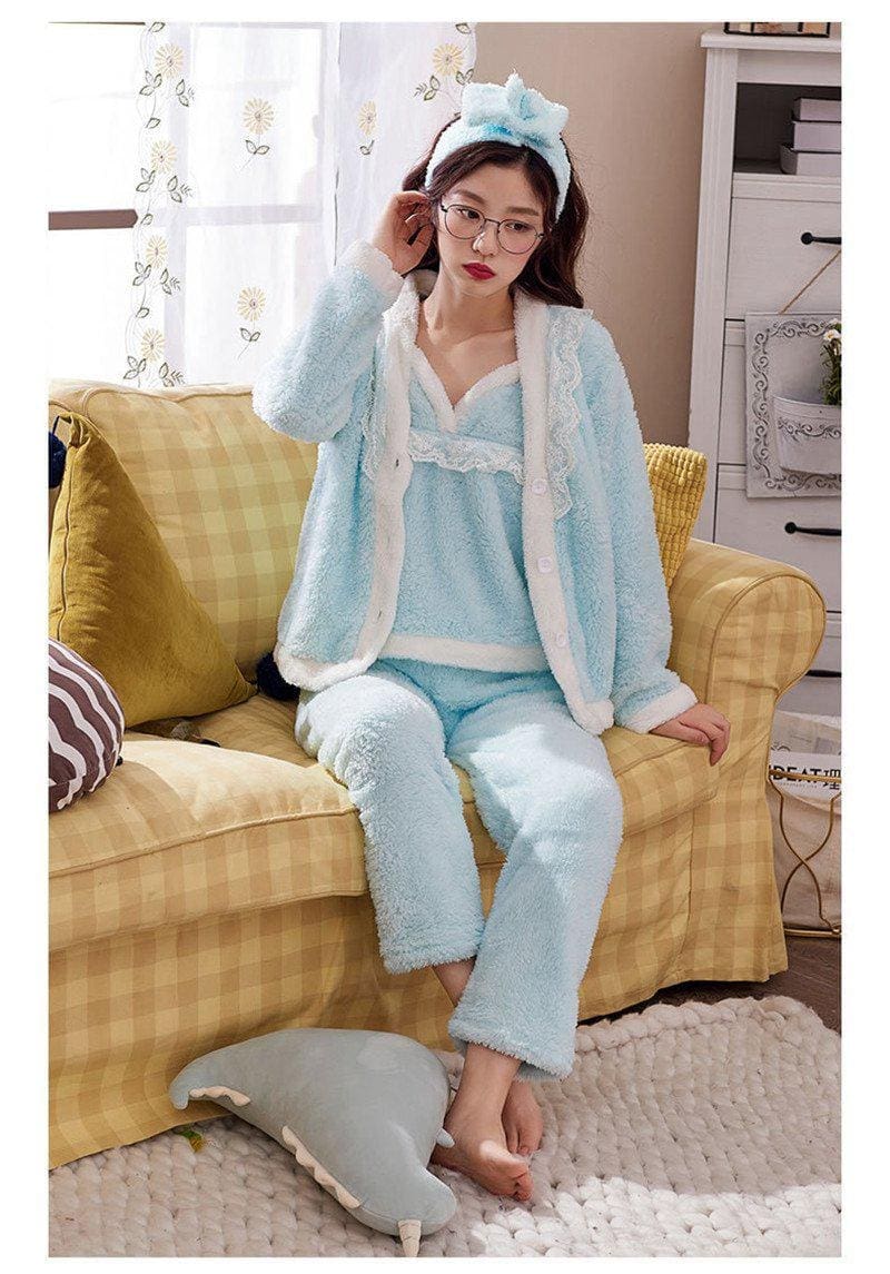 Pyjama Pilou Bleu (set complet) - Image 3