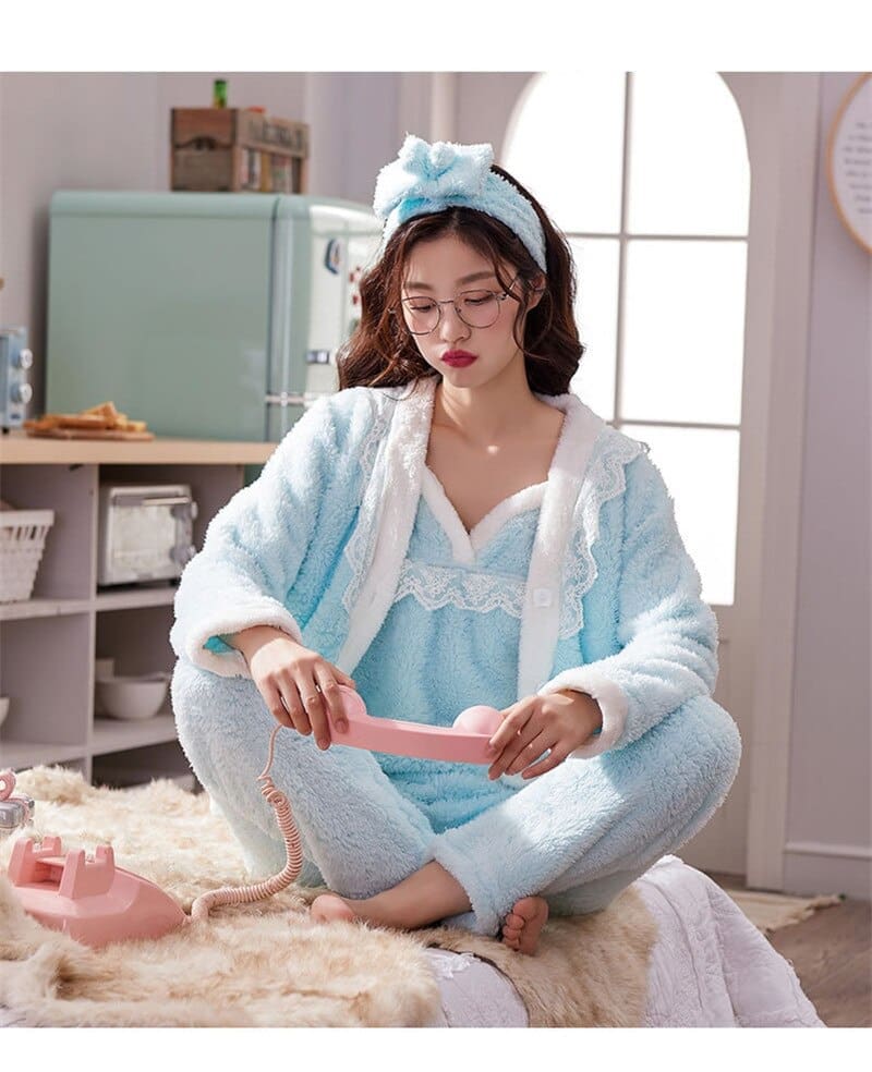 Pyjama Pilou Bleu (set complet) - Image 4