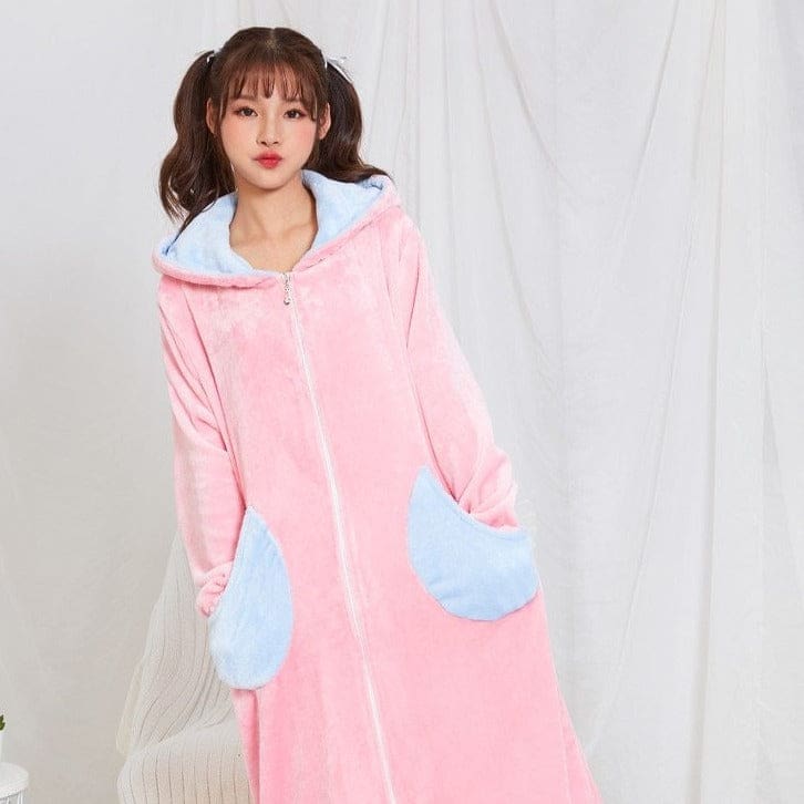 Robe de Chambre Polaire Femme Zippée