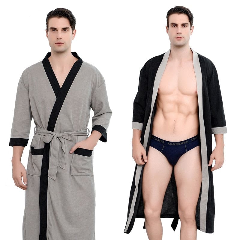 Peignoir Court Homme Coton - Image 4