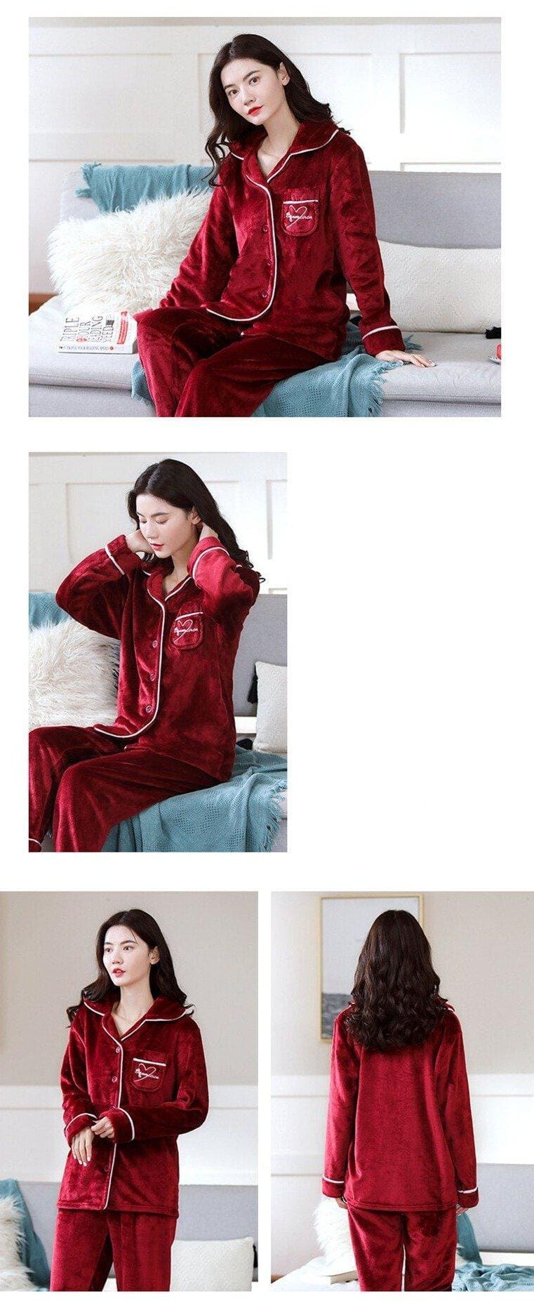 Pyjama Polaire Rouge - Image 3