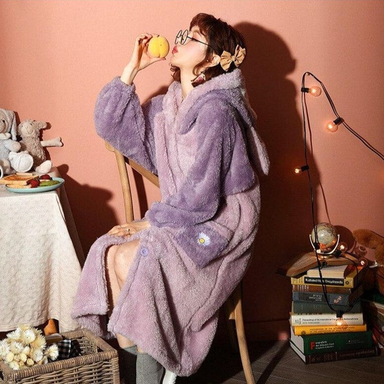 Robe de Chambre Violette Femme - Image 3