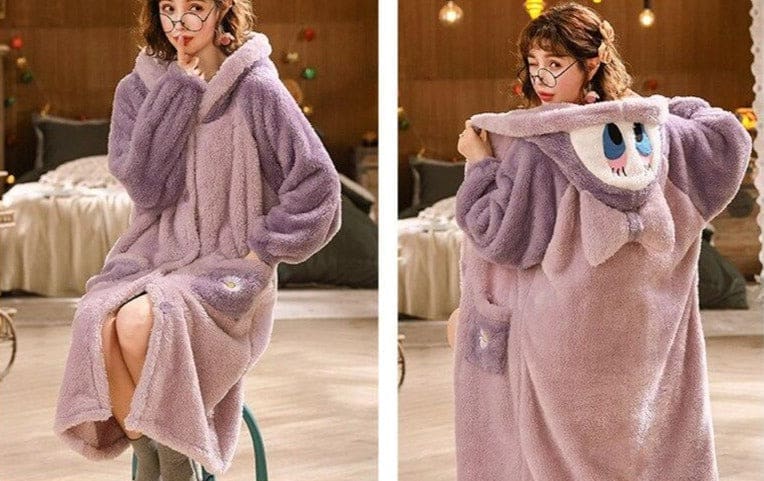 Robe de Chambre Violette Femme - Image 5