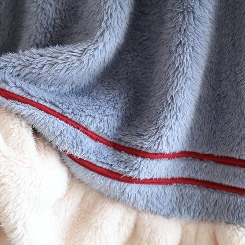 Robe de Chambre Courte Bleu - Image 8